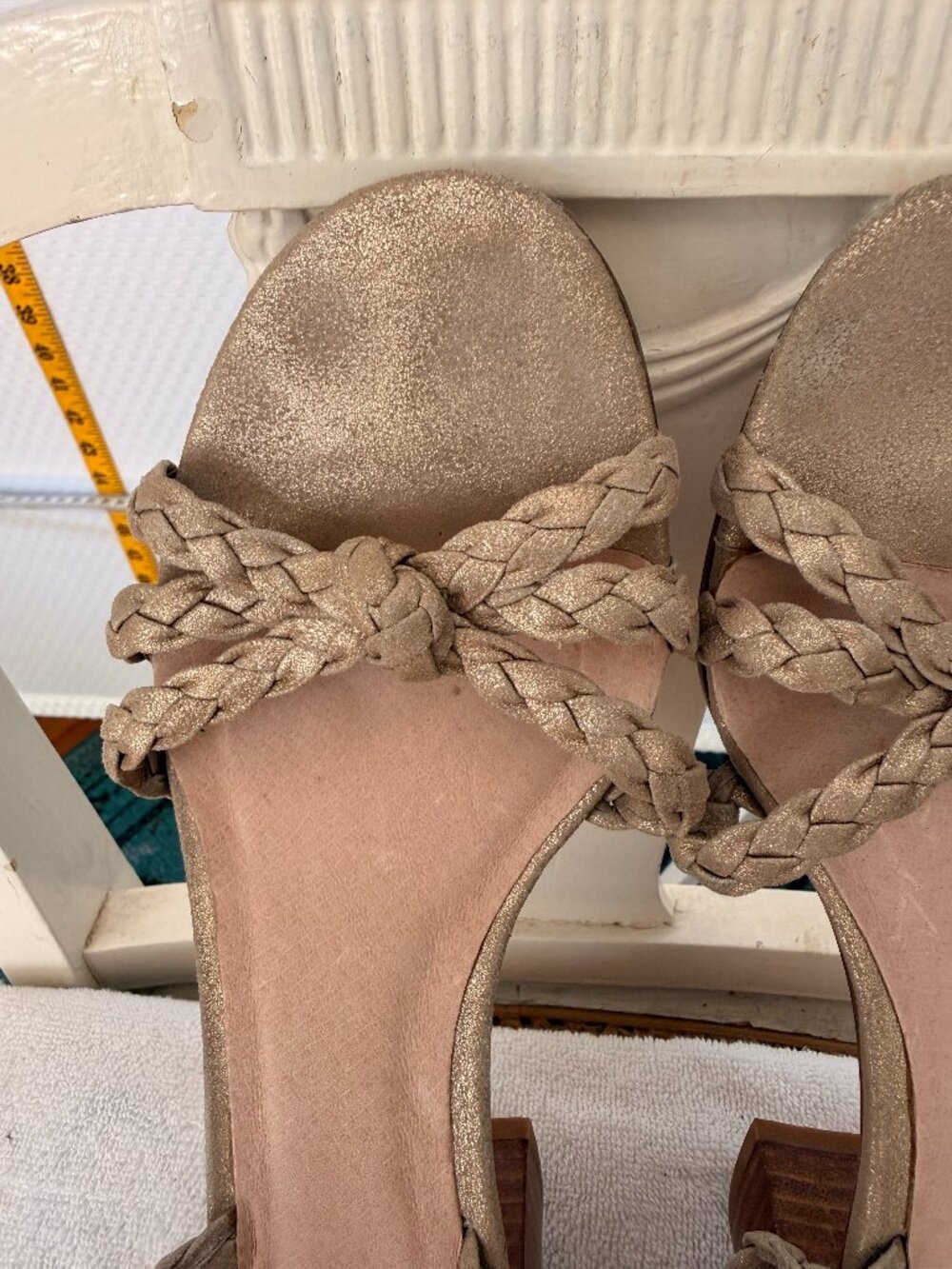 SILENT D ANTHROPOLOGIE HEELED LEATHER SANDALS Size 41